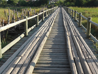 Image showing wooden bridge