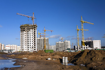 Image showing construction of the new house  