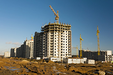 Image showing construction of the new house  