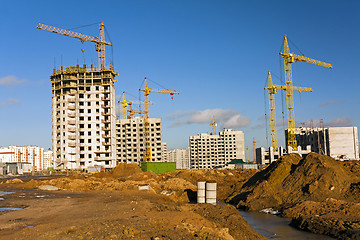 Image showing construction of the new house  