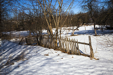 Image showing old fence  