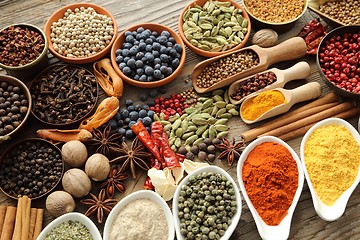 Image showing Spices and herbs.