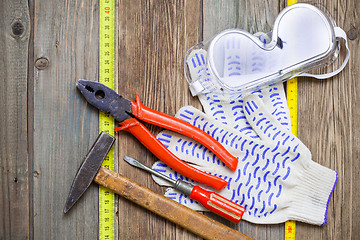 Image showing still life with working tools