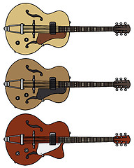 Image showing Classic electric guitars