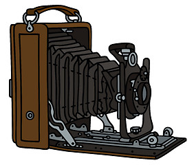 Image showing Vintage photographic camera