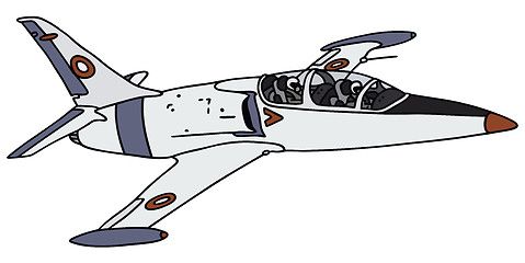 Image showing White jet aircraft