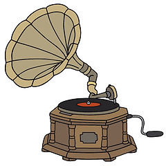 Image showing Vintage gramophone