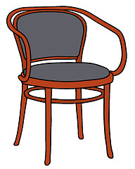 Image showing Old red armchair