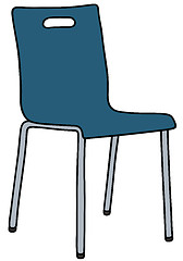 Image showing Blue simple chair