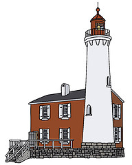 Image showing Old stone lighthouse