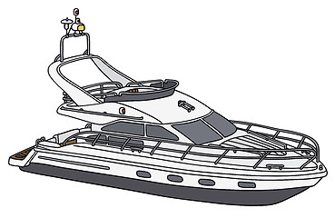 Image showing Small motor yacht