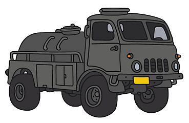 Image showing Old military tank truck