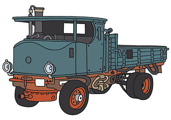 Image showing Old steam truck