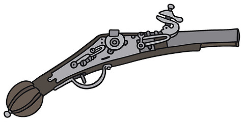 Image showing Historical matchlock pistol