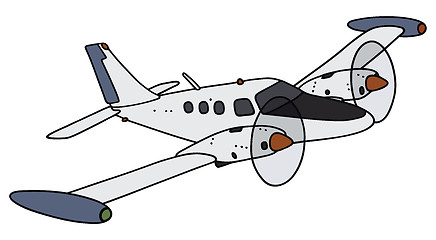 Image showing Small twin-engine aircraft