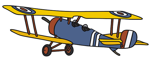 Image showing Vintage biplane