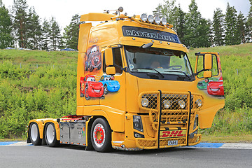 Image showing Volvo FH13 Truck with Cars Movie Theme