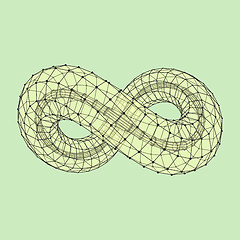 Image showing Infinity symbol. Can be used as design element, emblem, icon. 