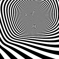 Image showing Abstract swirl background. Pattern with optical illusion. 