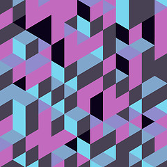 Image showing Abstract 3d background. Wall of cubes. Vector illustration. 