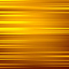 Image showing Gold waves background. Metal plate with reflected light. 