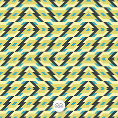 Image showing Seamless mosaic pattern. Geometric background. 