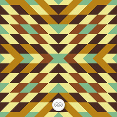 Image showing Seamless mosaic pattern. Geometric background. 