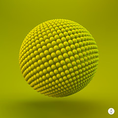 Image showing Sphere. 3d vector template. Abstract illustration.