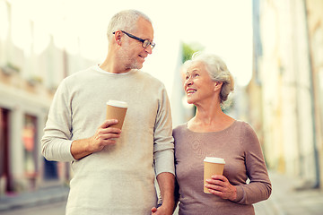 Image showing senior couple on city street