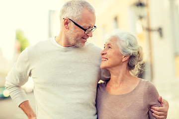 Image showing senior couple on city street