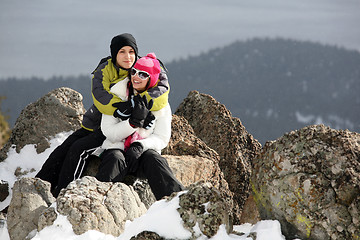 Image showing Couple in winter