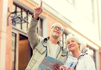 Image showing senior couple on city street