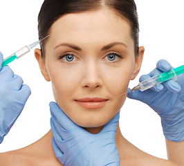 Image showing dermall fillers injection