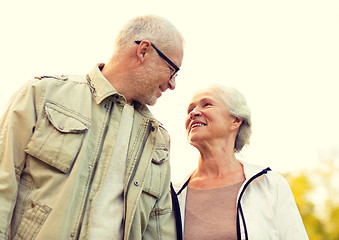 Image showing senior couple in park