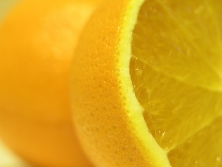 Image showing Cut orange