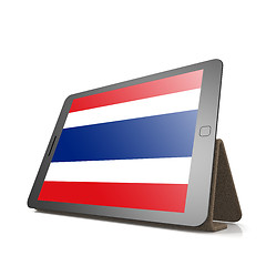 Image showing Tablet with Thailand flag