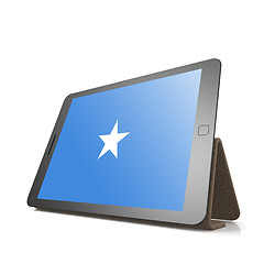 Image showing Tablet with Somalia flag