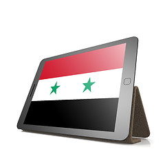 Image showing Tablet with Syria flag