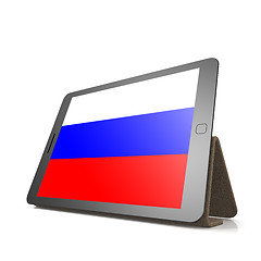 Image showing Tablet with Russia flag