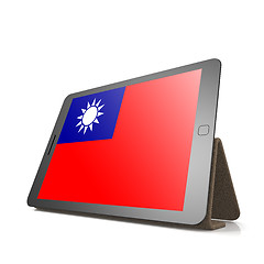 Image showing Tablet with Republic of China flag