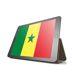 Image showing Tablet with Senegal flag