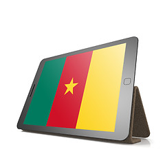 Image showing Tablet with Cameroon flag