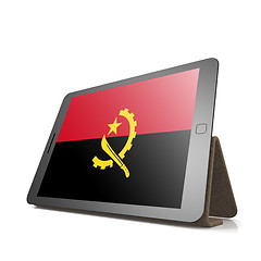 Image showing Tablet with Angola flag