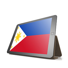 Image showing Tablet with Philippines flag