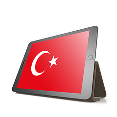 Image showing Tablet with Turkey flag