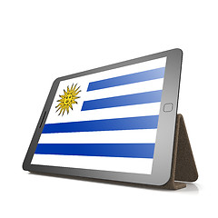 Image showing Tablet with Uruguay flag