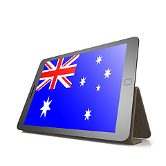 Image showing Tablet with Australia flag