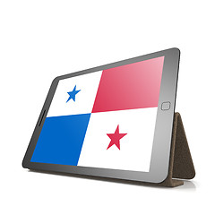 Image showing Tablet with Panama flag