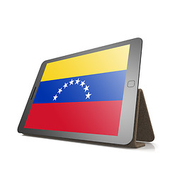 Image showing Tablet with Venezuela flag