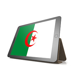 Image showing Tablet with Algeria flag